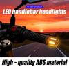 1Pair Motorcycle Handlebar End Light 12V LED Strobe Lamp DRL Driving Light Waterproof Side Warning for Scooter Moto Accessory