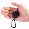 Portable Anti-Lost Keychain Nylon Wire Rope Outdoor Sports Key Ring ID Card Holder Badge Reel
