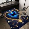 Butterfly Heart Pattern Area Rug, Office Carpet Indoor Outdoor Entrance Doormat, Non-Slip Soft And Comfortable, Living Room, C122082