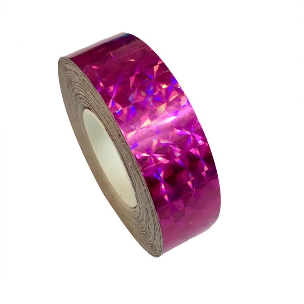 1.2cm X 30m Square Glitter Holographic Prism Lure Tape for Gift Packing ARI