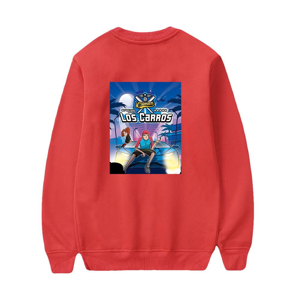 Icrimax Hoodie Women Men O-neck Long Sleeve Crewneck Sweatshirt Casual Tracksuit Funny Clothes