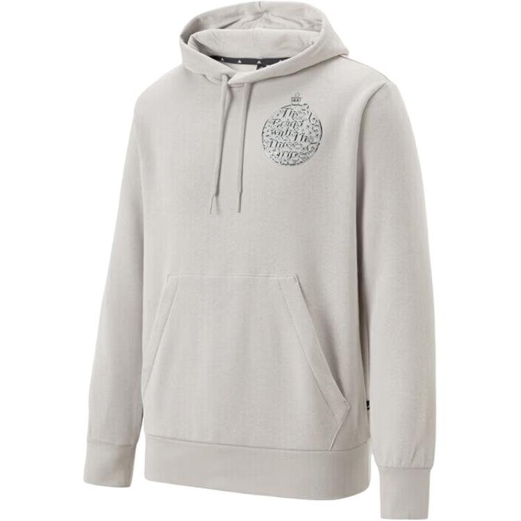 Adidas Loose Fit Hooded Pullover Comfortable Long Sleeve Sweatshirt Men tops JM6434 S