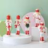 13CM British-Style Drumming Nutcracker Soldier Christmas Ornament Holiday Gift