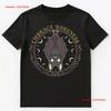 Vintage Embrace Darkness Crescent Moon Bat Design T Shirt Vintage Soft Top For Everyday Wear