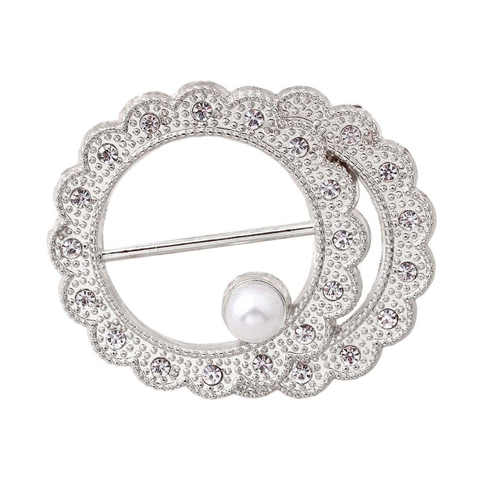 4 Piezas Joyería de Moda Clips Cierre de Seda Broche Hebilla para Chal Anillo para Bufanda Hebilla para Cinturón Hebilla para Bufanda