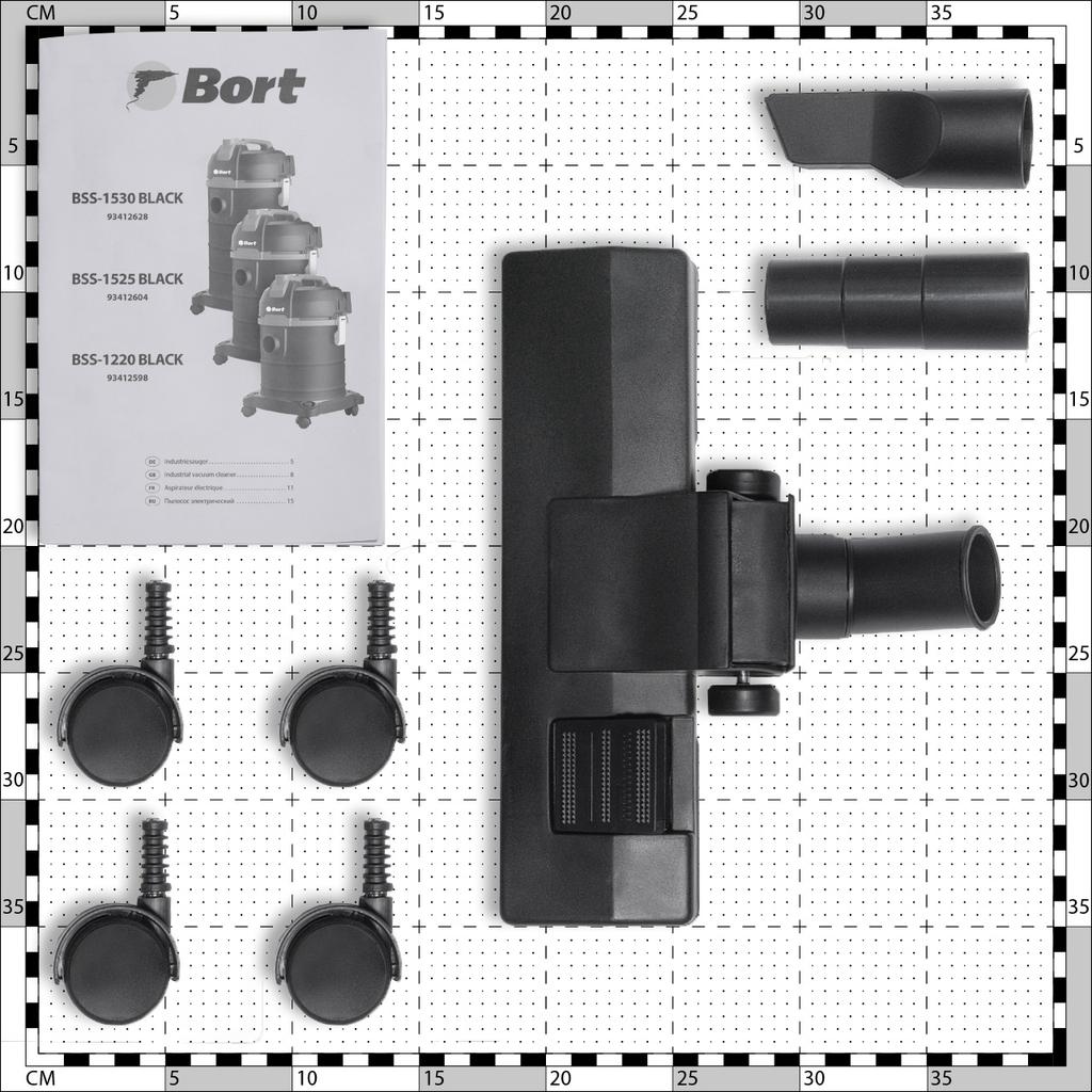 Vacuum Cleaner For Dry And Wet Cleaning Bort Bss-1530 Black