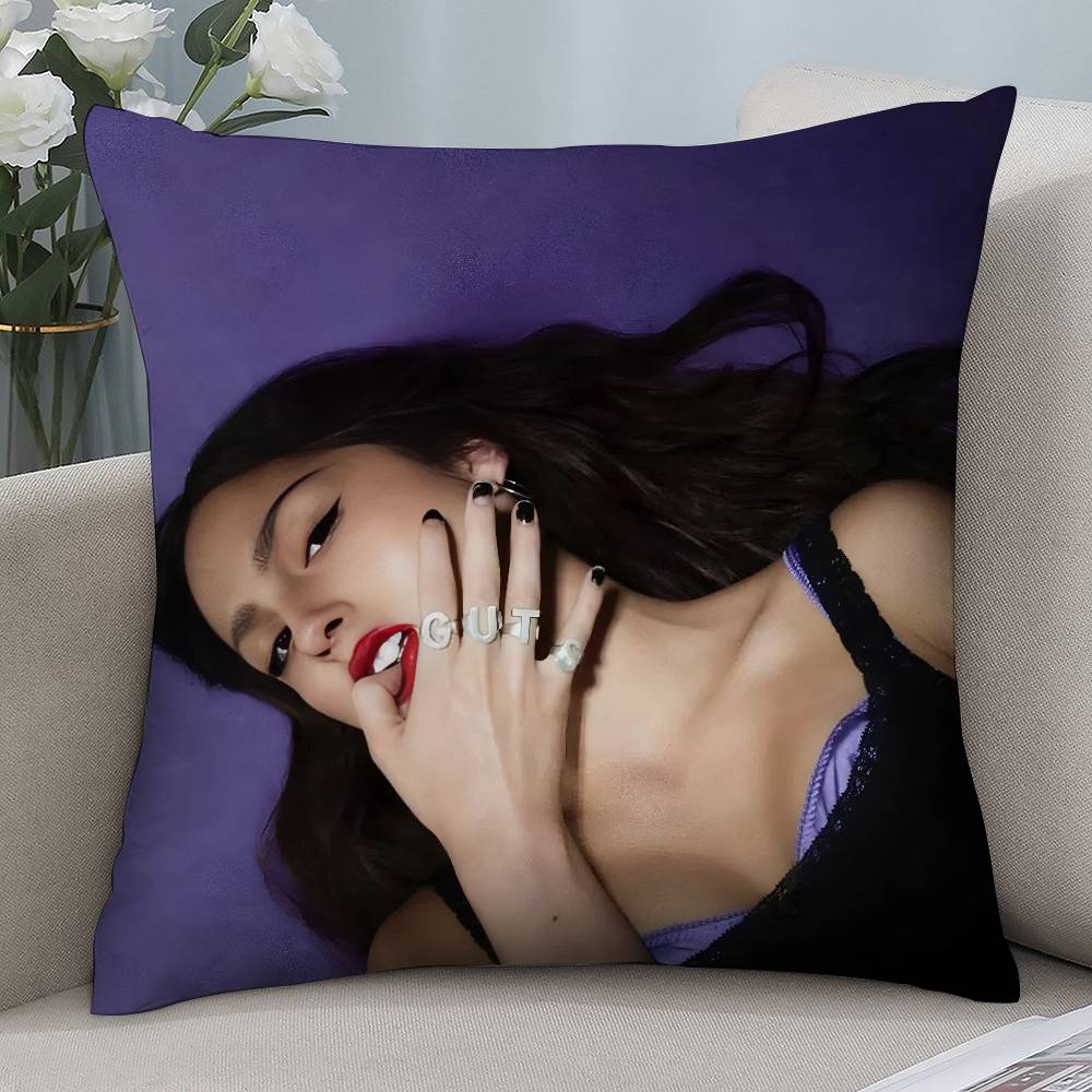 Singer O-Olivias R-Rodrigos Pillow Case Short Plush Double-sided Print Square Throw Pillow Covers Sofa Home Cushion Decor