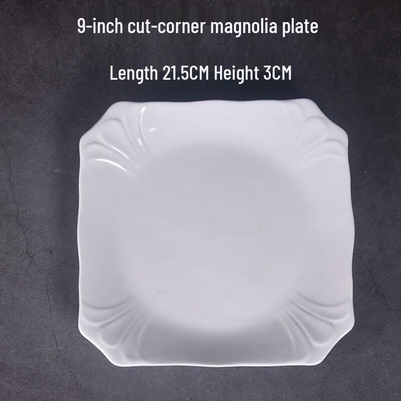 

ZISIZ White Porcelain Serving Plate