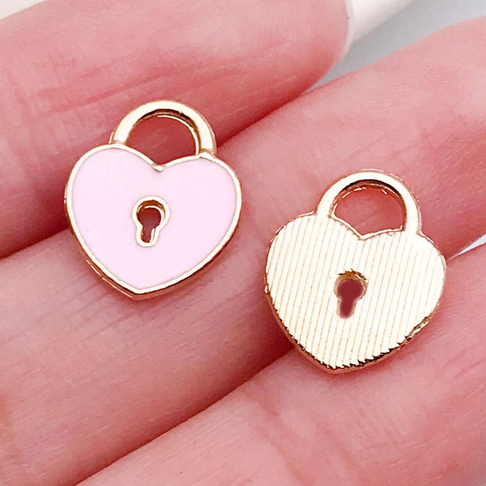 Red And Love Heart Peach Jewellery Accessories Diy Bracelet Keychain Necklace Pendant Alloy Oil Drop