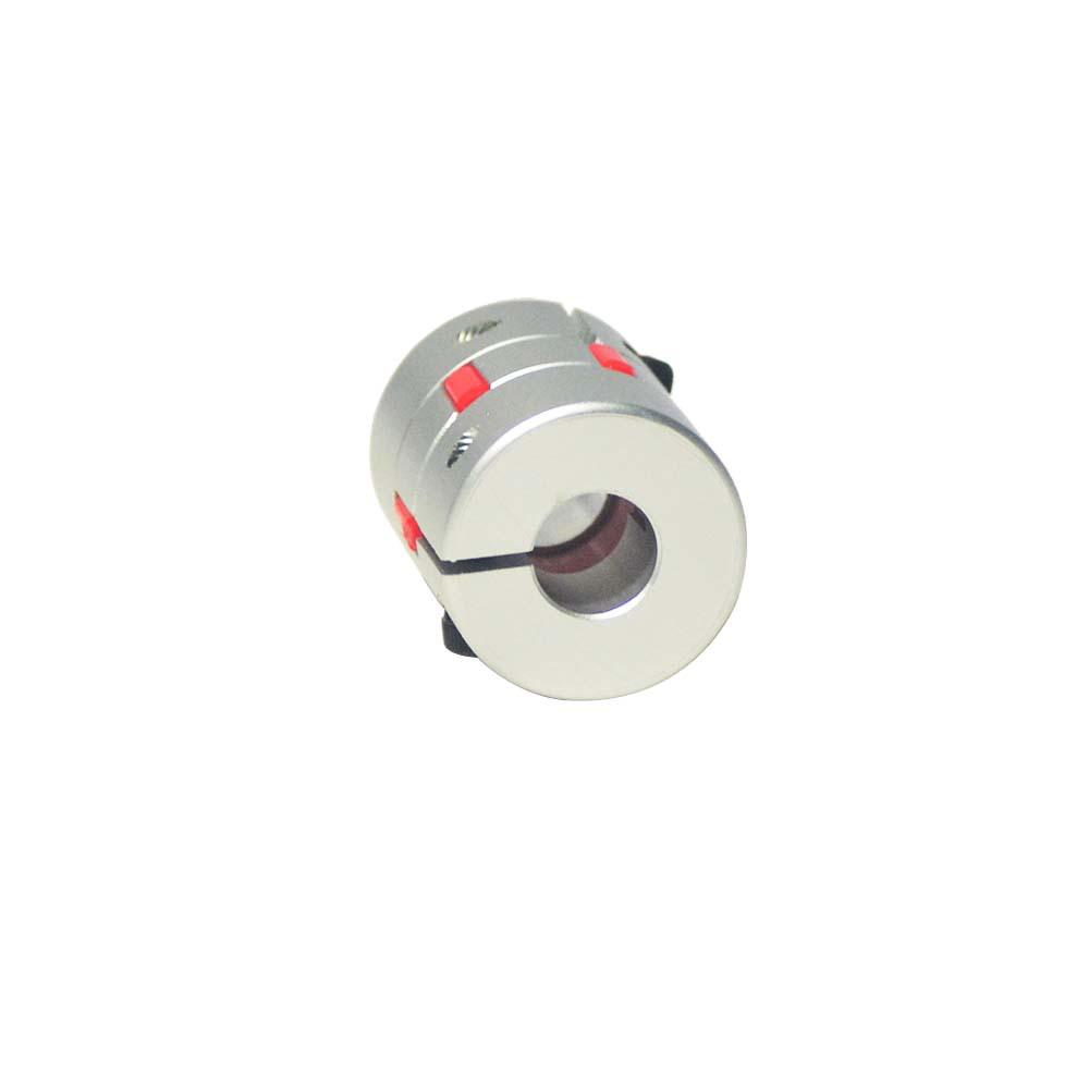CNC Aluminum Plum Blossom Coupling: Elastic Motor Screw Rod, 30mm OD, 40mm Length.