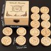 Nordic Rune Wood Set Rune Set Rune Stones Rune Tarot Card Rune Stones Set
