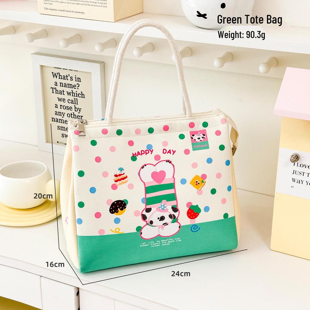Insulated Bento Lunch Bag with Hand Warmer - Food-Grade Aluminum Foil & Thickened for Students & Office Workers