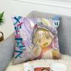 M-Made In Abyss Pillow Case For Car Sofa Decorative Home Double-sided Print Plush Square Throw Pillow Cushion Cover