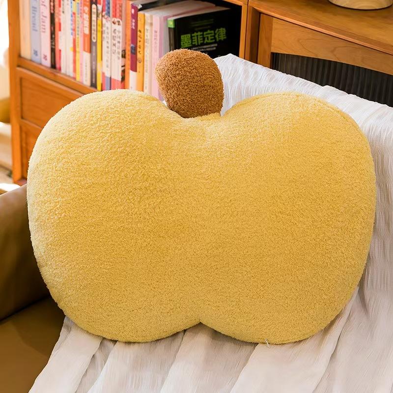 Apple Plush Pillow Cushion Soft Fluffy Toy Ins Style Minimalist Decor for Office Sofa Bedroom Gift