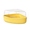Transparente Hamster Sandbad Box Ausbruchssichere Hamster Toilette für Mäuse Rennmäuse Goldhamster