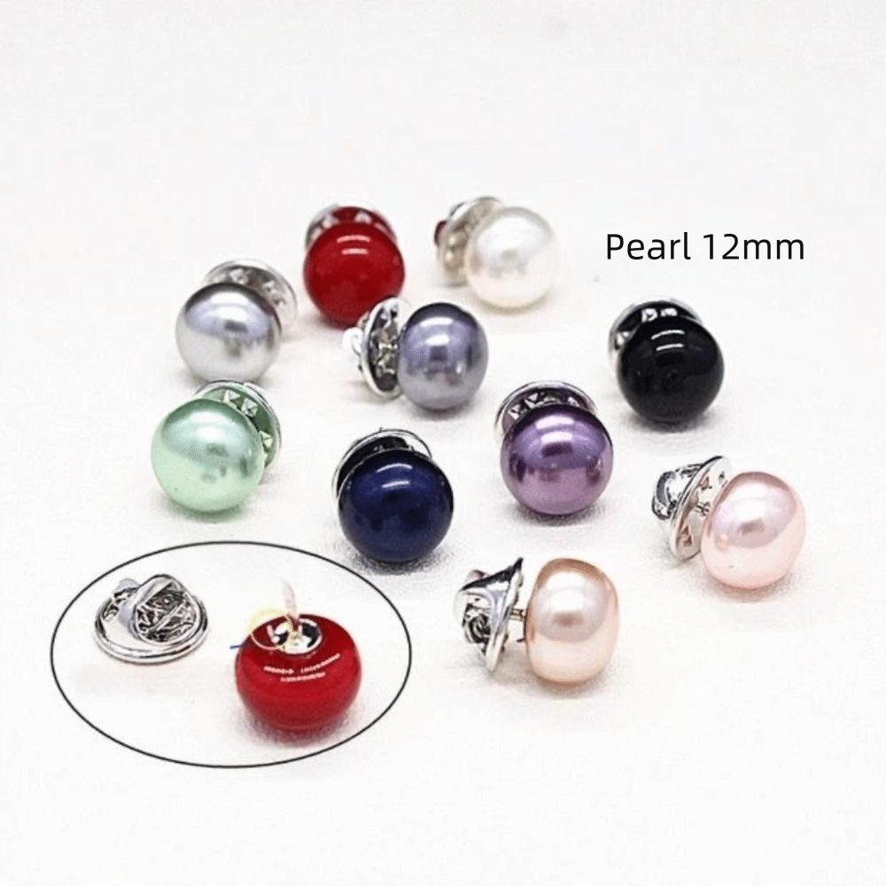 Detachable Cardigan Buckle Adjustable Button Brooches Imitation Pearl Brooch Shirt Cardigan Shawl
