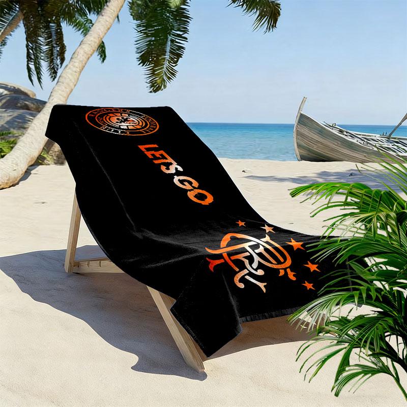 Rangers FC Print Beach Towel, Large Soft Quick Dry Towel for Beach Camping Swimming