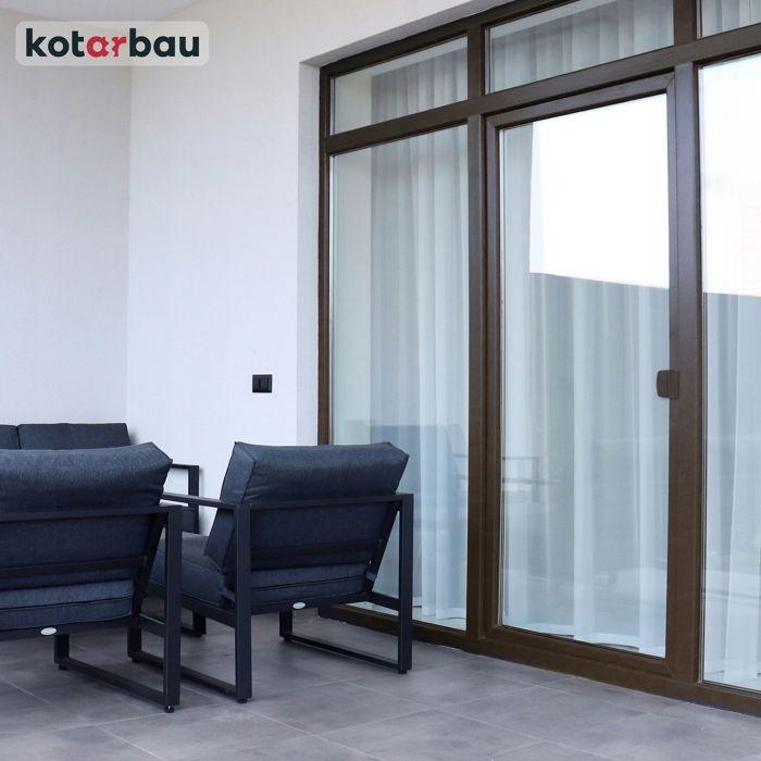 Loqueteau De Porte De Balcon - Poignée Universelle - Marron Foncé - KOTARBAU®