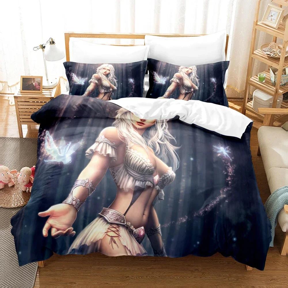 Luxury New 3D Print Fantasy witch dragon Alien world Bedding Set Down Quilt Cover with Pillowcase Double Complete Queen King