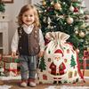 Weihnachten Große Leinwand Kordelzugtasche Apfel Großes Geschenk Feiertagsverpackung Geschenk Baumwollaufbewahrungstasche