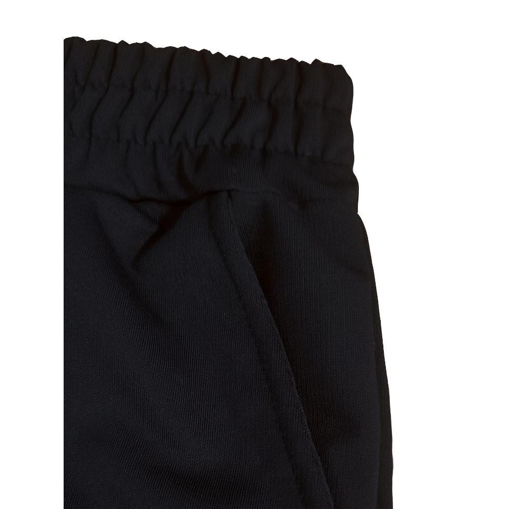 Women's Black Flame Printed Jogging Pants, Drawstring Straight Leg Sports Pants, Casual Fitness Pants, Casual Wear, Bold Printing