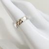 Fashionable Textured Tin Foil Ring with a Versatile Niche Design
