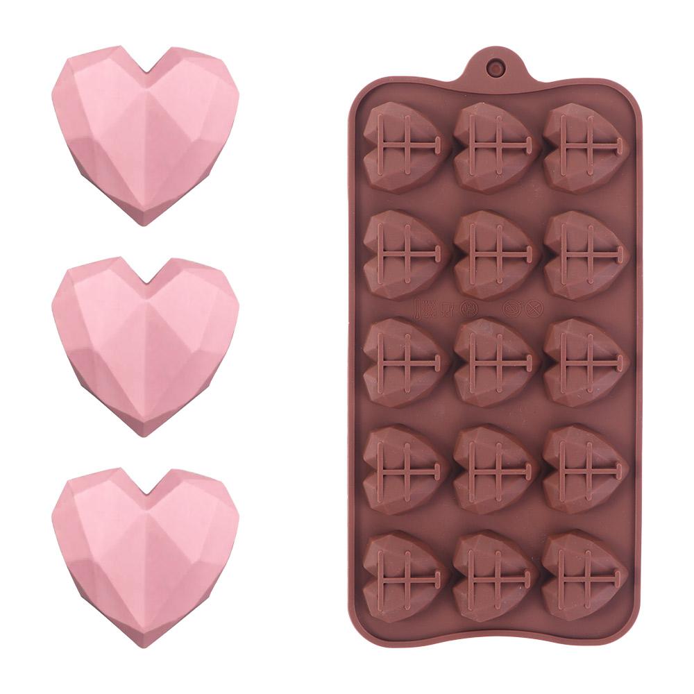 Handmade Chocolate Bakeware Candy Gummy Heart Molds Chocolate Mold Cake Decorations Fondant Tool