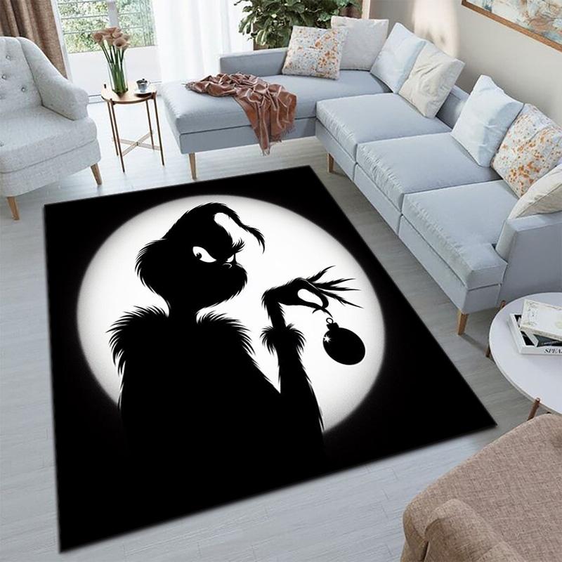 Christmas Gift Comedy Movie How the Grinch Stole Christmas carpet home living room decoration table and chairs anti slip door mat carpet A16