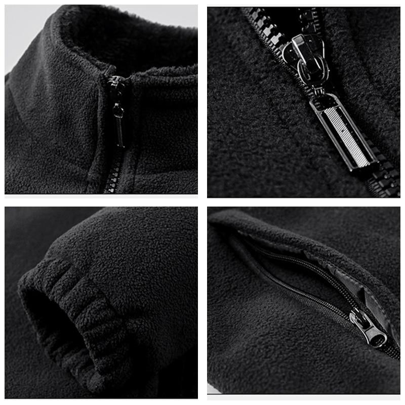 Men Winter Fleece Jacket Parka Coat  Casual Outwear Thick Warm Bomber Military Jacket