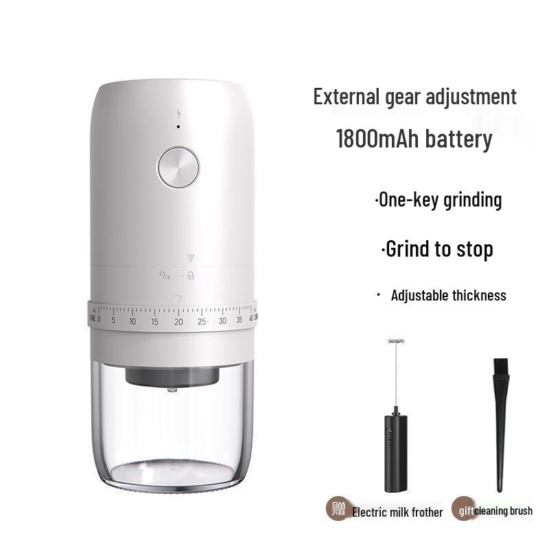 Portable Electric & Manual Coffee Bean Grinder - Compact Household Hand-Cranked & Automatic Grinding Machine