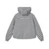 FILA Emerald Plaid Hooded Casual Knit Jacket Women jackets F11W414502F-ZB