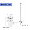 Chrome Finish Basin Waste Plug Elegant Chrome Finish Sink Drain With Overflow and Pull Rod for Commerical Use