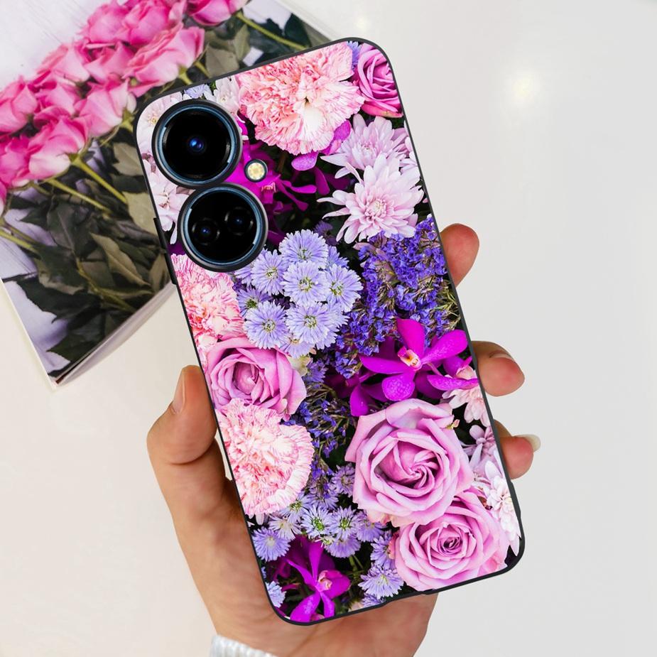 For Tecno Camon 19 Neo Case CH6i New Fashion Painted Cover Soft Silicone Phone Case For Tecno Camon 19 Pro 5G Camon19 Neo Bumper