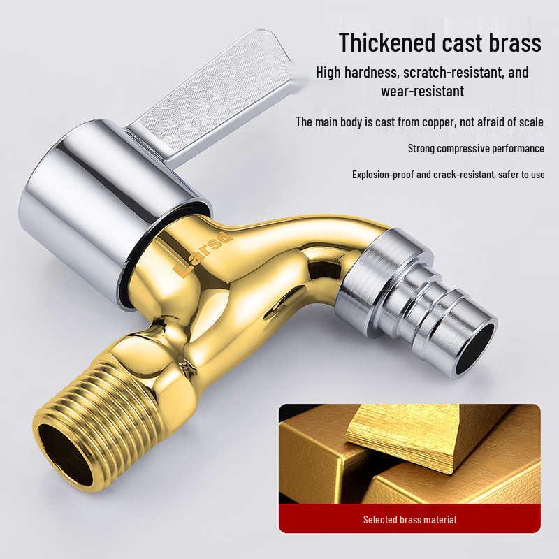 Ally Brass Single Cold Wall-Mounted Faucet