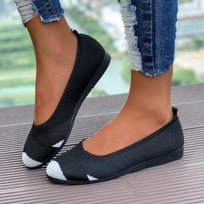 Moda Damskie Baleriny Wiosna Nowa Moda Płaska Podeszwa Casualowe Vintage Damskie Buty Casualowa Moda Fajne Wygodne Płócienne Mokasyny Damskie