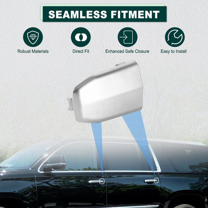 Car Front Left or Right Door Handle Cover for Cadillac Escalade 2015 2016 2017 2018  Outer Door Handle Cover without Hole