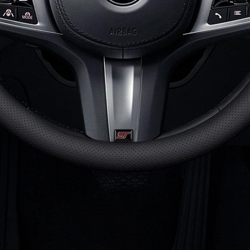 10 szt. Naklejki 3D z żywicy epoksydowej z logo ST, naklejki do stylizacji samochodu, małe naklejki z kroplą kleju, akcesoria do Forda Focus MK3 Ranger Fiesta S-Max Mondeo Kuga