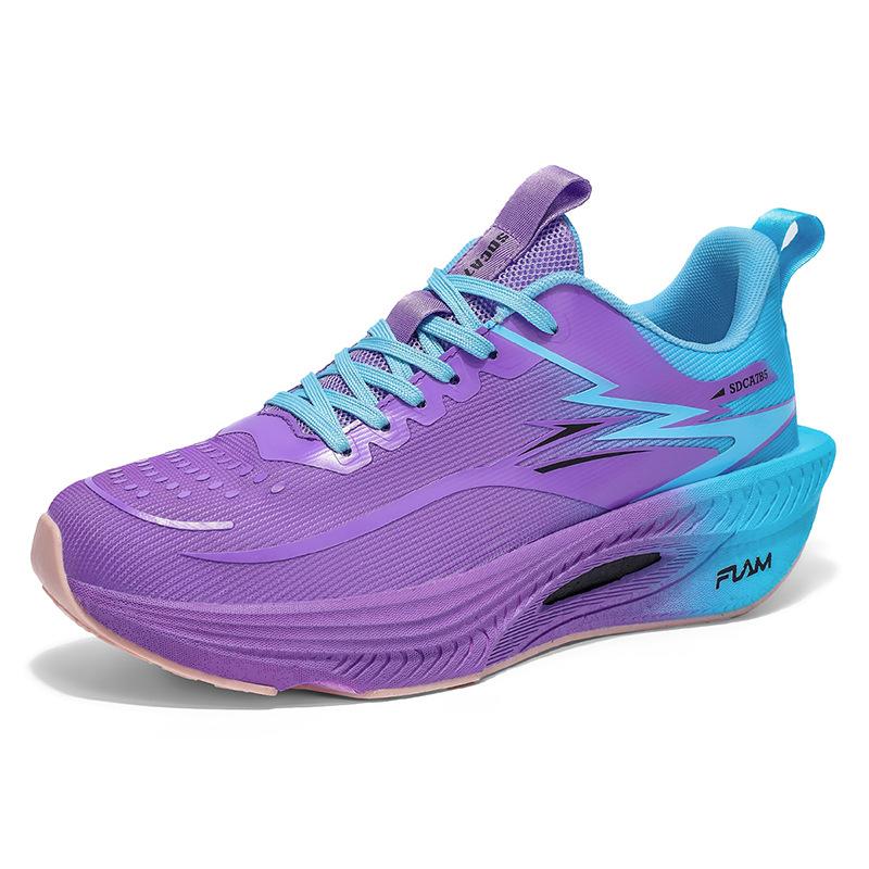 New flying fire. Ultra-light casual shock-absorbing carbon board running shoes men's and women's breathable soft-soled rebound sports shoes
