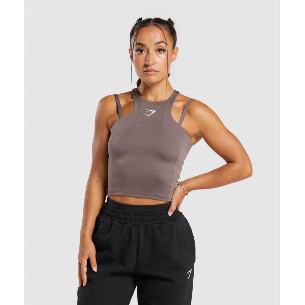 

GYMSHARK GS Power Midi Tank Walnut Mauve B6A1X PBRJ