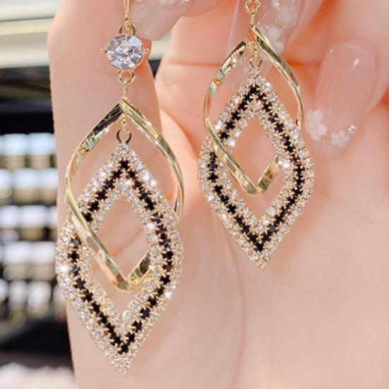 Pendant Earrings Shiny Long Dress Up
