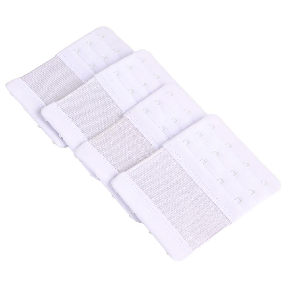 4pcs 4 Hooks Bra Strap Extenders Soft Material Hook Extenders Comfortable Bra Extenders  For Women