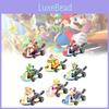 8pcs Mario Super Kart Pull Back Car Princess Luigi Bowser Figure Children Toys