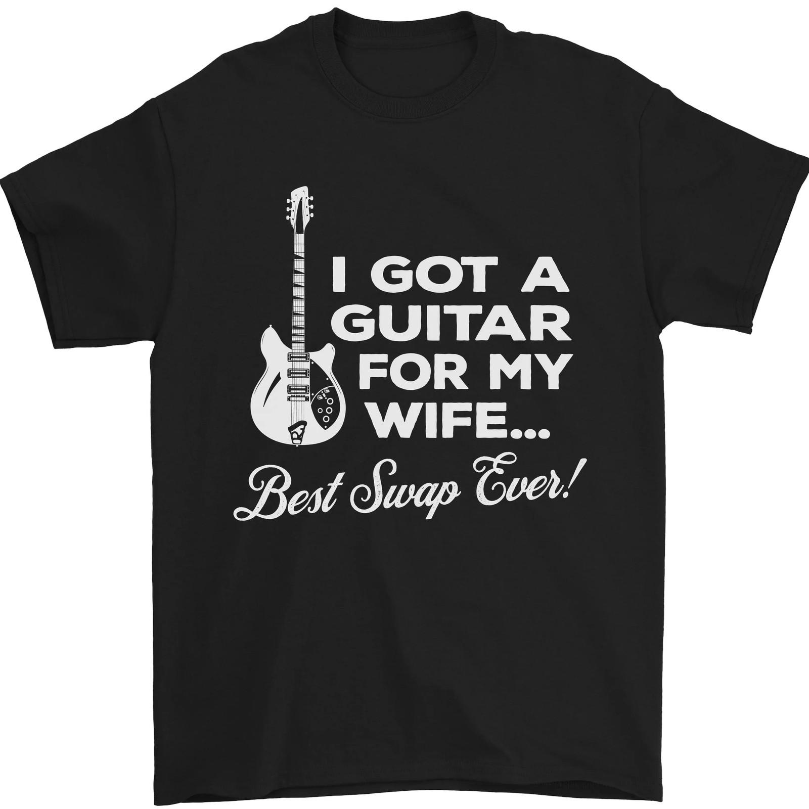 I Got a Guitar for My Wife Funny Guitarist Mens T-Shirt 100% Cotton S разноцветный