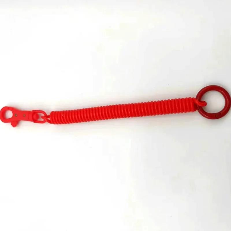 Coil Springs Keychain Stretchy Spiral Spring Coil Retractable Coil Springs Keychain With Metal Clasp Key Chain Holder Lanyard