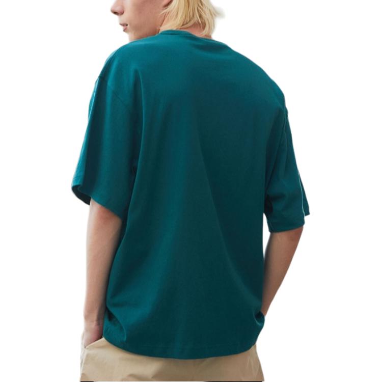 Fila T Shirts Men's Green Crew Neck Moderate Straight Fit FS2RSD2104X-FGR