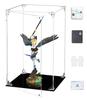 COOLTAKU Figure UV Magnetic Magnetic Front Collection More Assembled Acrylic Display Stain Cleaning Cloth Figure Storage 25 X Depth 25 X Height Black