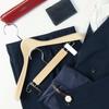 Nakata Hanger - Set of 5 Wooden Skirt/Bottom Hangers, Natural, Made in Japan, SET-05