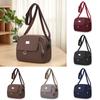 Multi-pocket Middle-aged Mother's Bag Zipper Women Oxford Messenger Bag  Female