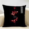 DDepecheMode LOGO Cushion Cover Natural Linen Organic Fabric DoubleSided Printing Room Sofa Decor Pillow Case