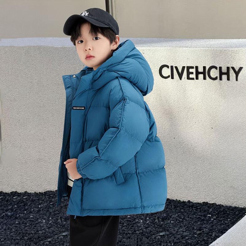 2025 New Kids' Thick Warm Down Jacket - Korean Style for Boys and Girls